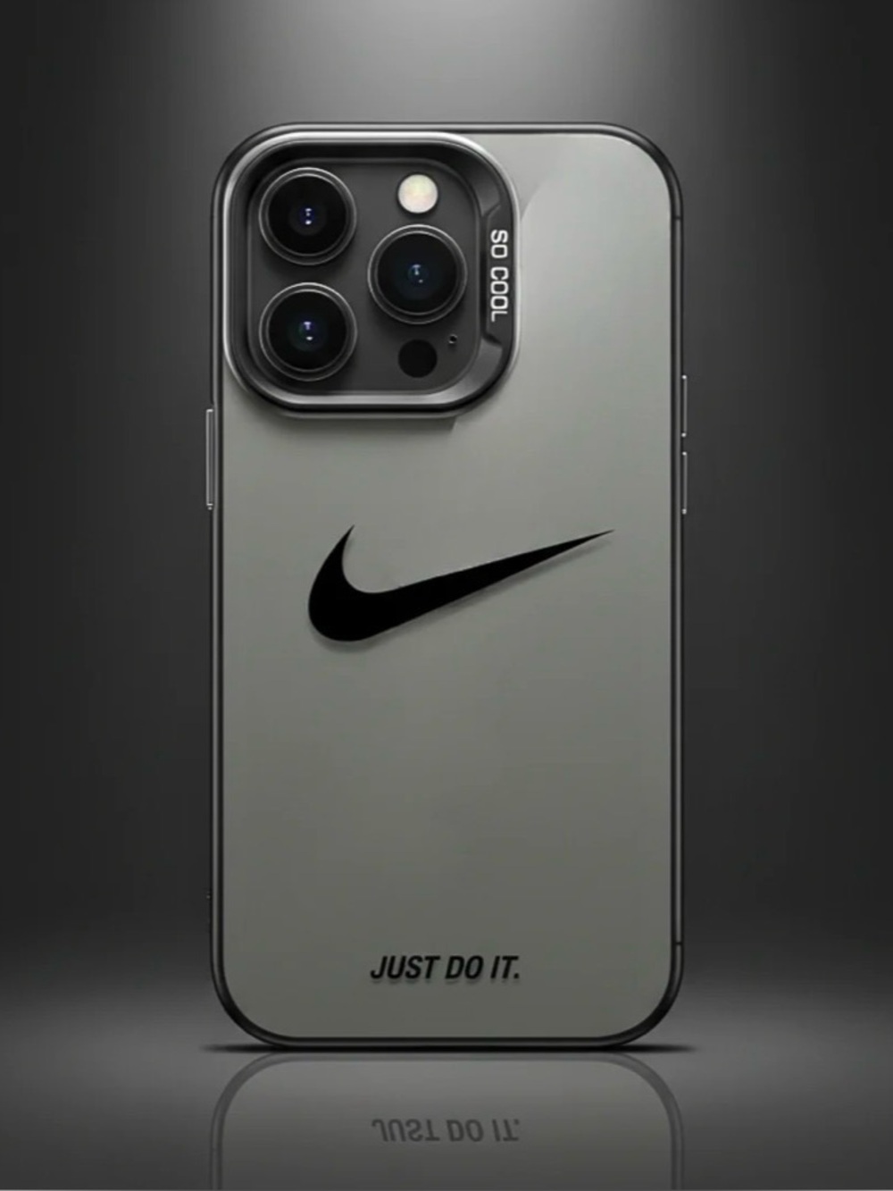Black and Grey iPhone “15 pro” Sports Case.